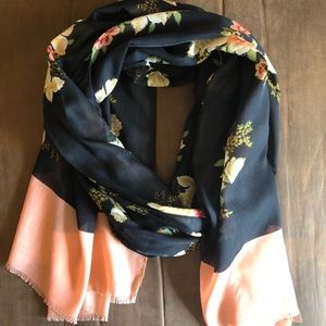 NWOT Loft Floral Scarf
